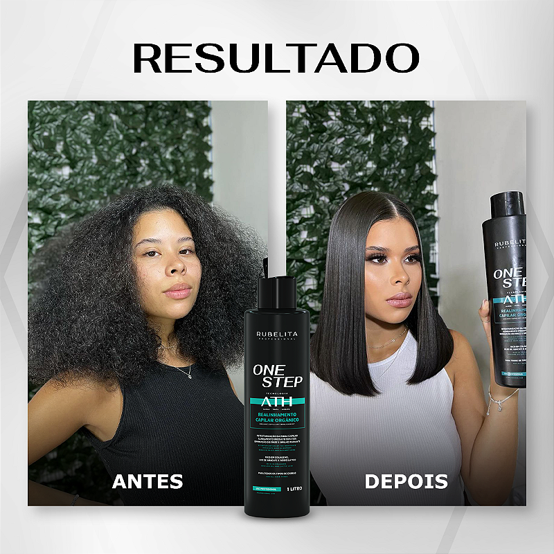 Kit Rubelita Progressiva One Step 1L + Shampoo Antirresíduo