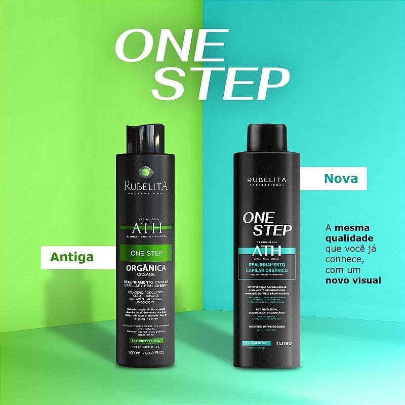 Kit Rubelita Progressiva One Step 1L + Shampoo Antirresíduo